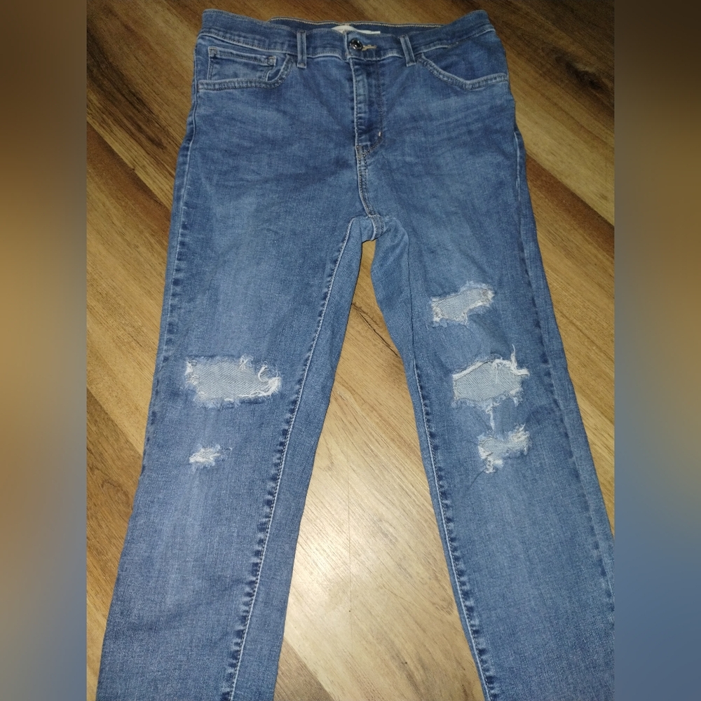 Women's Levi 720 High Waisted Super Skinny Jeans 30x30 - Picture 2 of 9